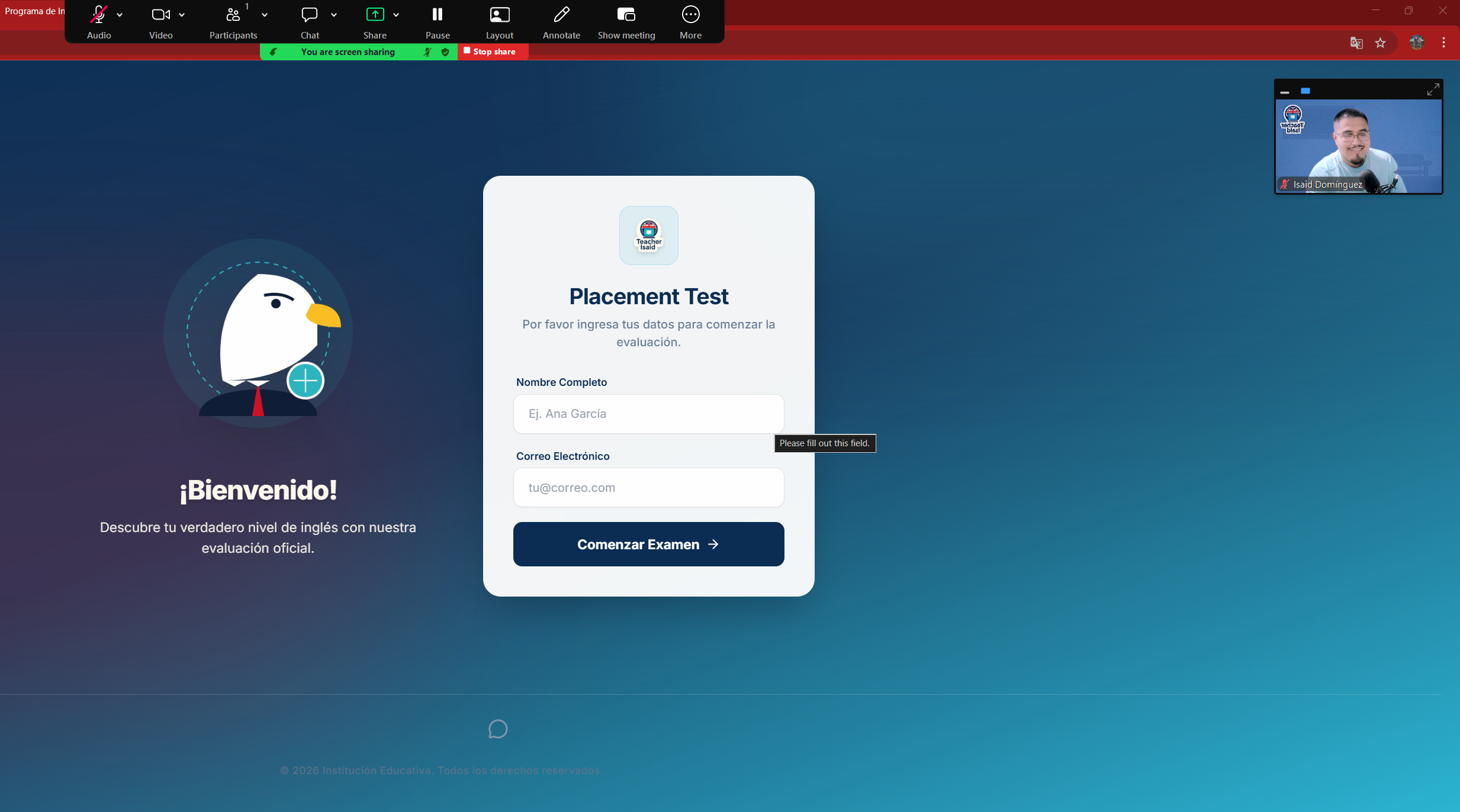Diagnóstico escrito